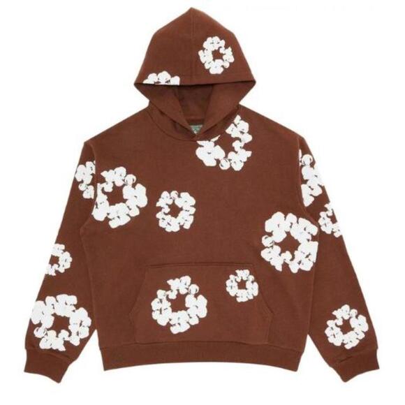 Denim Tears Brown Cotton Wreath Hoodie - Small - Picture 1 of 4
